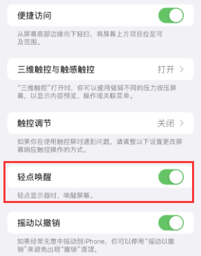 儋州苹果授权维修站分享iPhone轻点无法唤醒怎么办