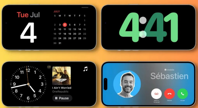 儋州苹果手机维修分享iOS17横屏充电待机显示有什么好处 