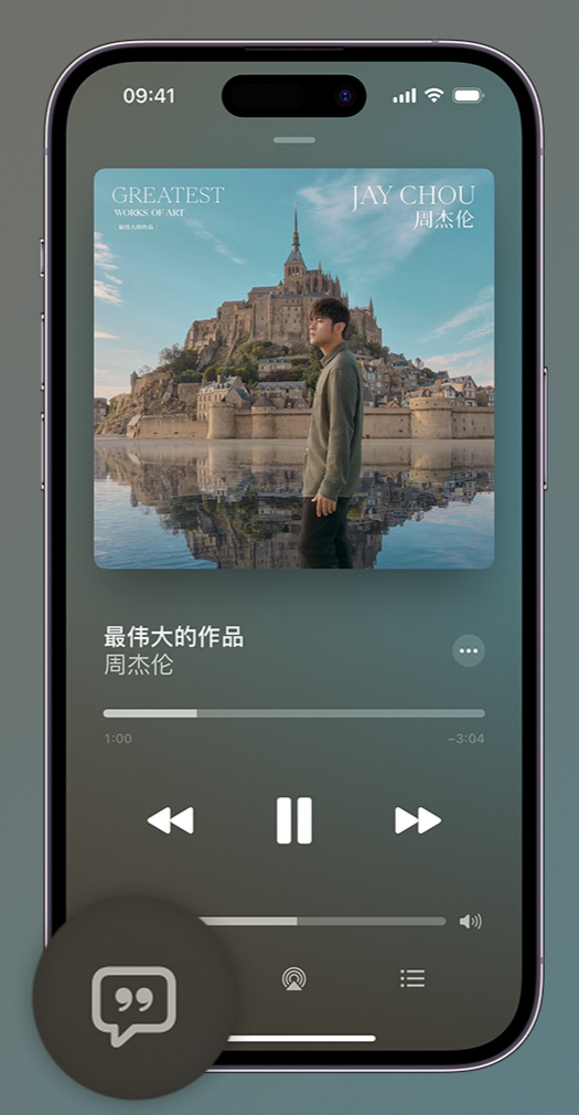 儋州iphone维修分享如何在iPhone上使用Apple Music全新唱歌功能 