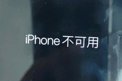 儋州苹果服务网点分享锁屏界面显示“iPhone 不可用”如何解决 