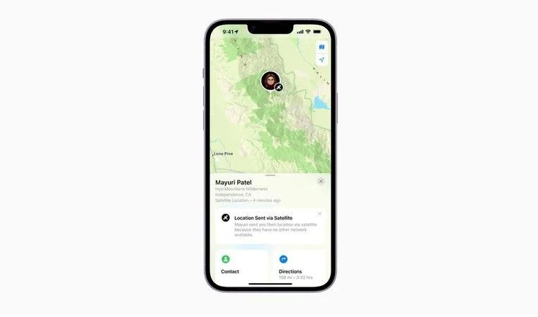 儋州苹果14维修分享iPhone14系列中 FindMy功能通过卫星分享位置方法教程 