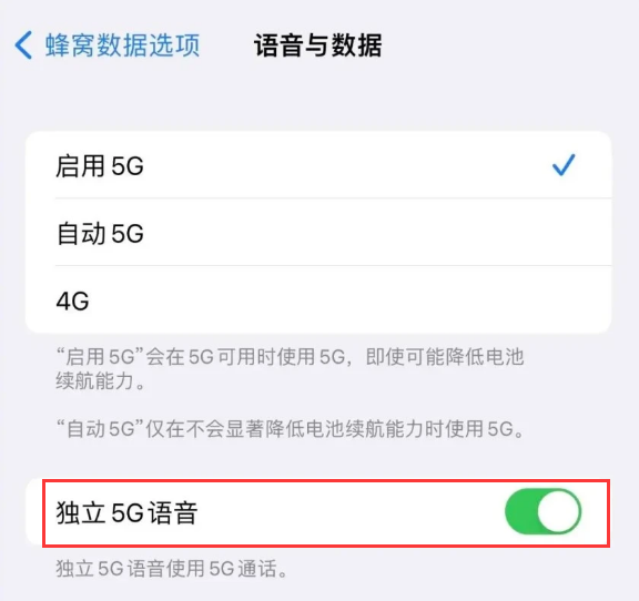 儋州苹果14维修分享iPhone 14 Pro如何开启VoNR 