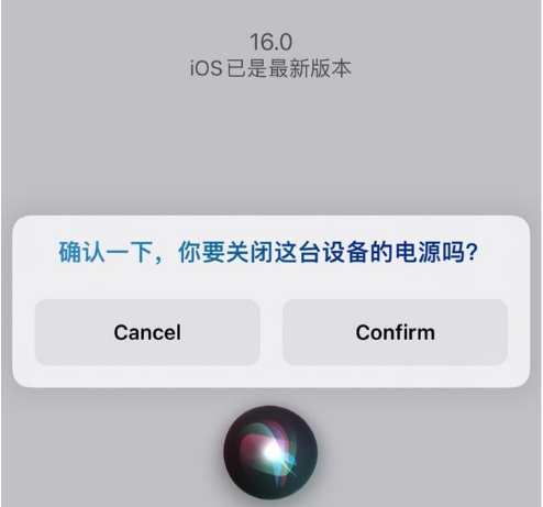 儋州苹果手机维修分享iOS 16 Beta5为什么要取消Siri语音关机功能 