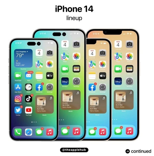 儋州苹果14维修分享iPhone 14全家福 